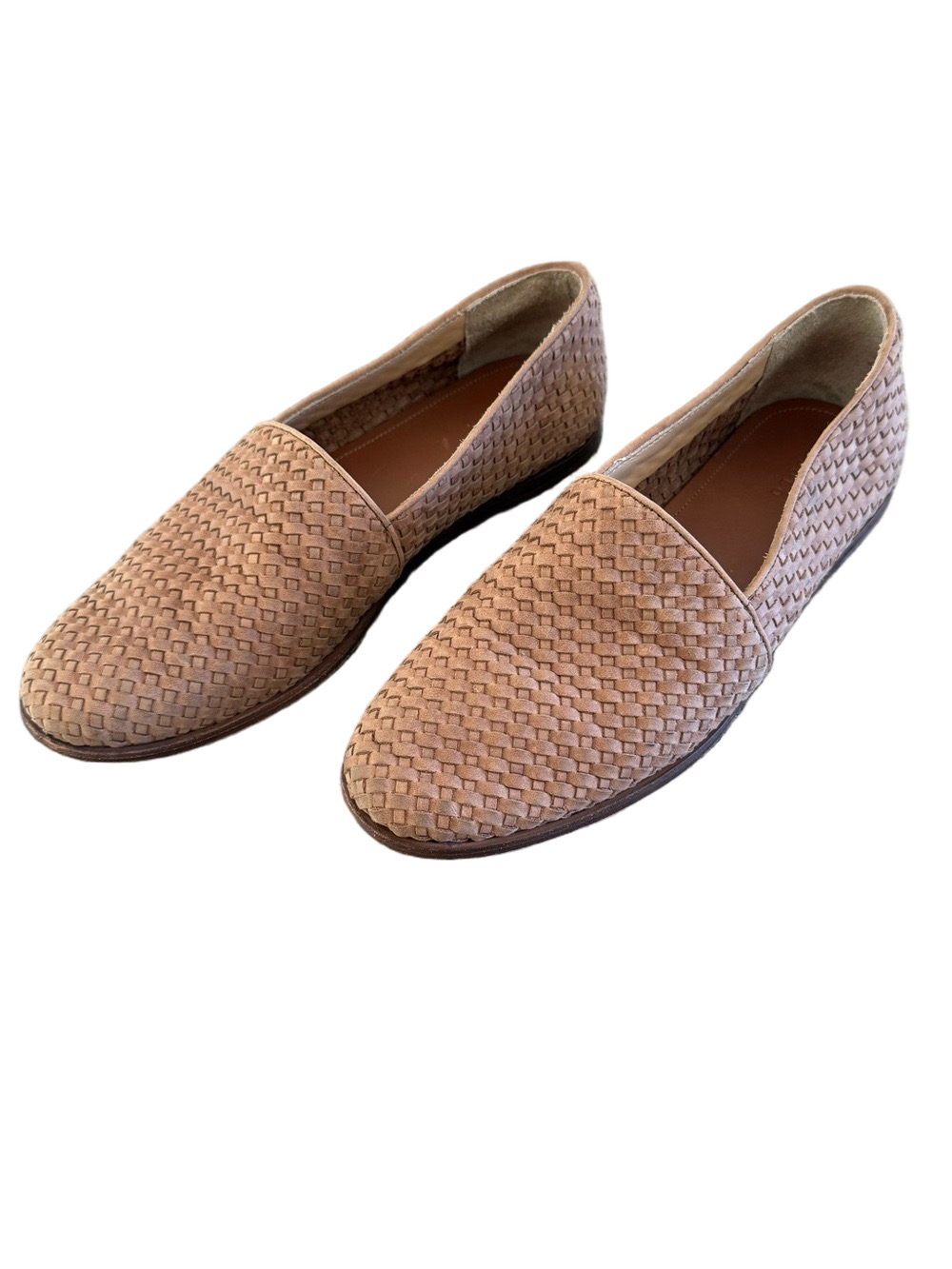 Nisolo women's leather Woven Slip-On Loafers